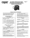 2D Series Vacuum Pumps and Compressors Operation & Maintenance Manual